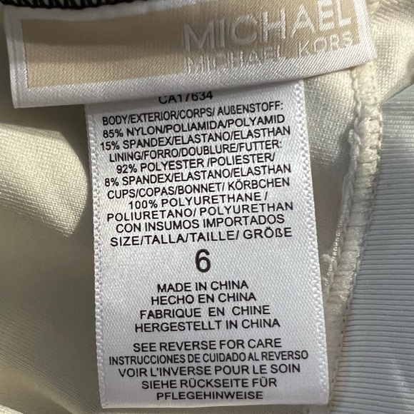 Michael Kors Leopard Lace-Up w/Grommets One Piece Swimsuit - Picture 7 of 9